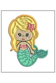 Pat009 - Mermaid in two sizes